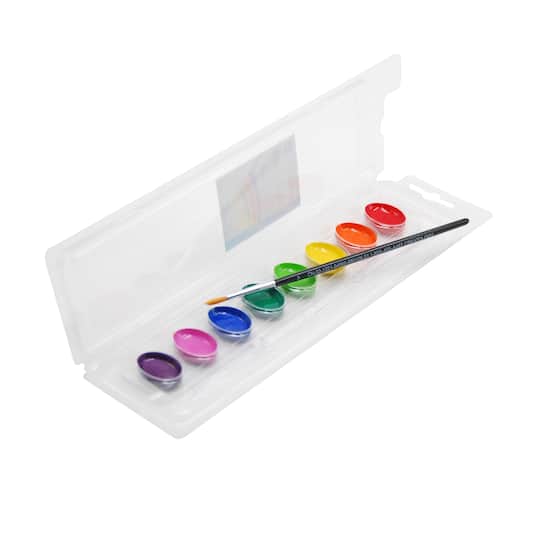 12 Pack: 8 Color Washable Watercolor Paint Pan Set by Creatology&#x2122;